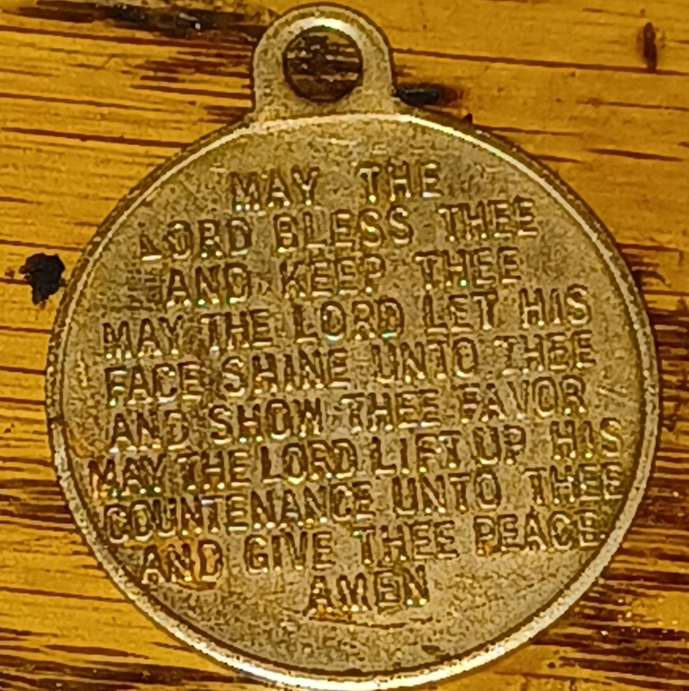 Source Unknown Gold Ten Commandments Pendant - image 2